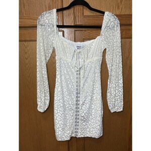 Princess Polly don't be salty velvet leopard mini Micro Party dress Size 2